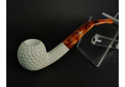 Block Meerschaum Golf Ball Pipe