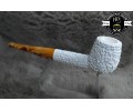 Block MeerschaumRustic Billiard Pipe