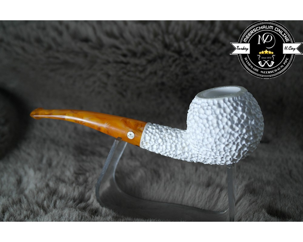 Block Meerschaum Rustic Apple Pipe