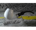 Block Meerschaum Silvery Semi Rustic Pipe