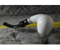 Block Meerschaum Silvery Semi Rustic Pipe
