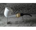 Block Meerschaum Bamboo Calabash Pipe