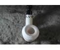 Block Meerschaum Silvery Bulldog Pipe