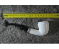 Block Meerschaum Silvery Bulldog Pipe