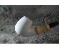 Block Meerschaum Smooth Bamboo Pipe