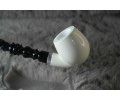 Block Meerschaum Silvery Churcwarden Pipe