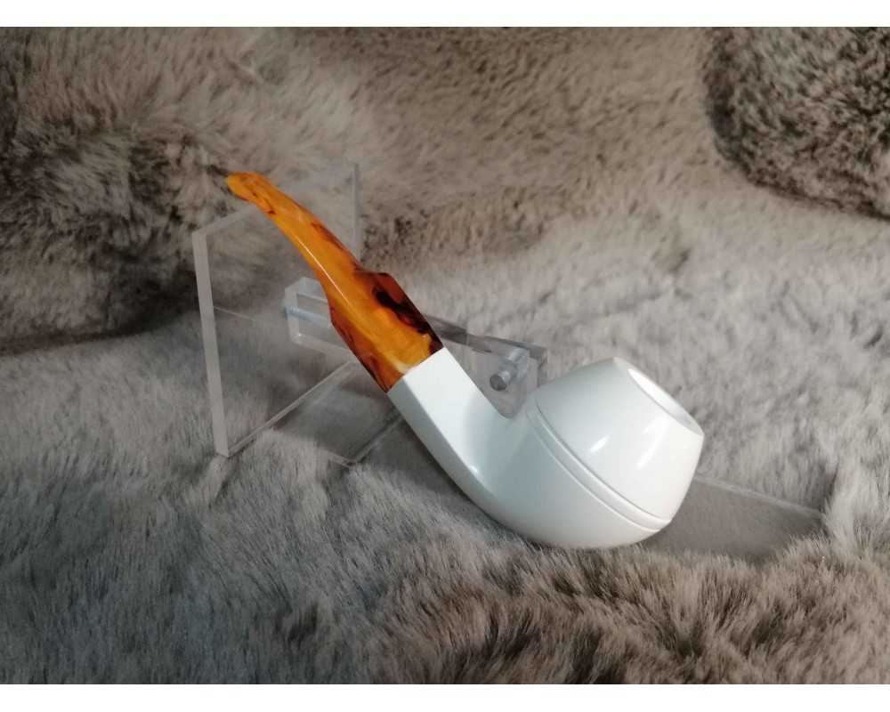 Hard Details Block Meerschaum Pipe