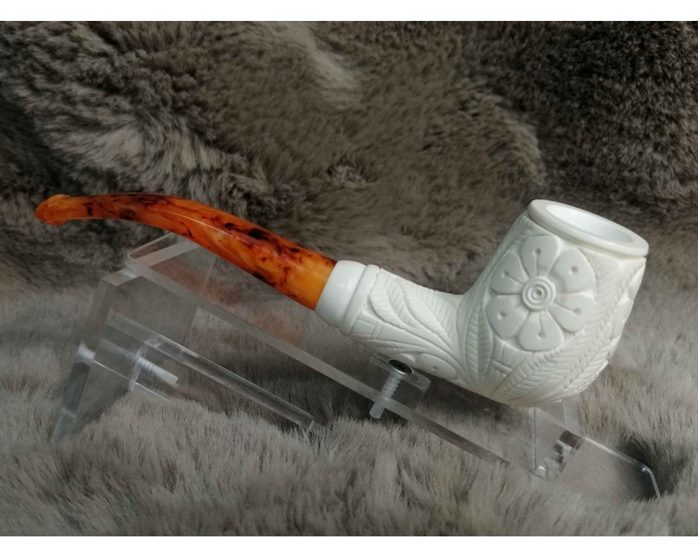 Hard Details Block Meerschaum Pipe