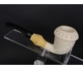 Block Meerschaum Calabash Pipe & Bamboo