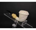 Block Meerschaum Calabash Pipe & Bamboo