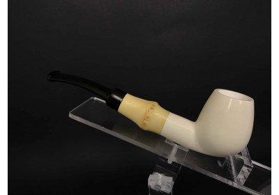 Block Meerschaum Pipe & Bamboo