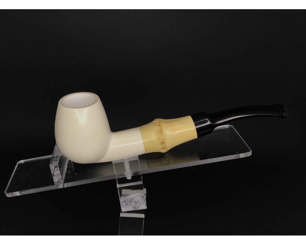 Block Meerschaum Pipe & Bamboo