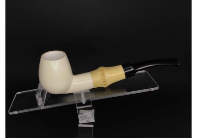 Block Meerschaum Pipe & Bamboo