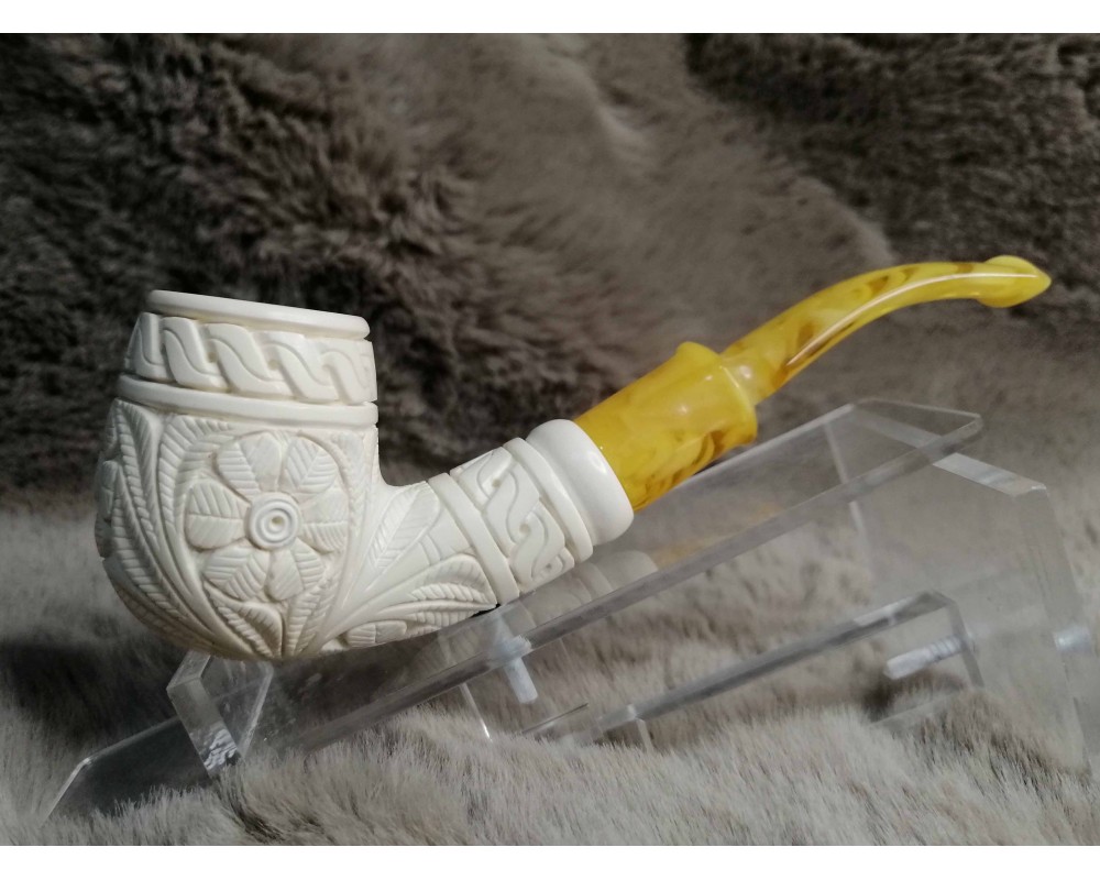 Hard Details Block Meerschaum Pipe
