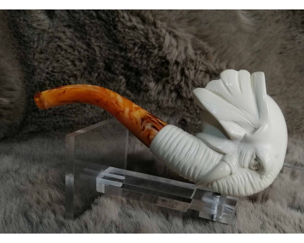 Block Meerschaum Elephant Pipe