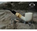 Block  Meerschaum Bamboo Pipe