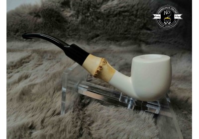 Block  Meerschaum Bamboo Pipe