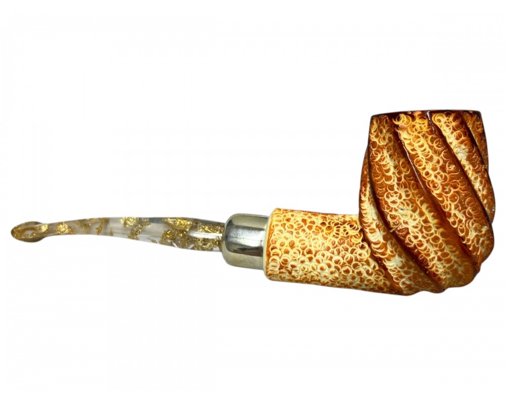 Gilded Helix Meerschaum Pipe