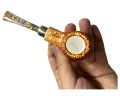Gilded Helix Meerschaum Pipe