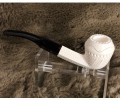 Meerschaum Carved Bulldog Pipe