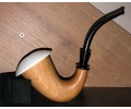 Meerschaum Calabash Pipe - Handmade (Okume Wood) Sherlock Holmes Style Meerschaum Calabash Pipe - Handmade (Okume Wood) Sherlock Holmes Style