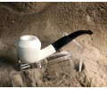 Block Meerschaum Panel Shank Bulldog Pipe Block Meerschaum Panel Shank Bulldog Pipe