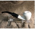 Block Meerschaum Panel Shank Bulldog Pipe Block Meerschaum Panel Shank Bulldog Pipe