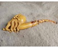 Block Meerschaum Octopus Skull Pipe