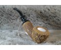 Block Meerschaum Reverse Calabash Pipe