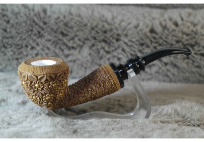 Block Meerschaum Reverse Calabash Pipe