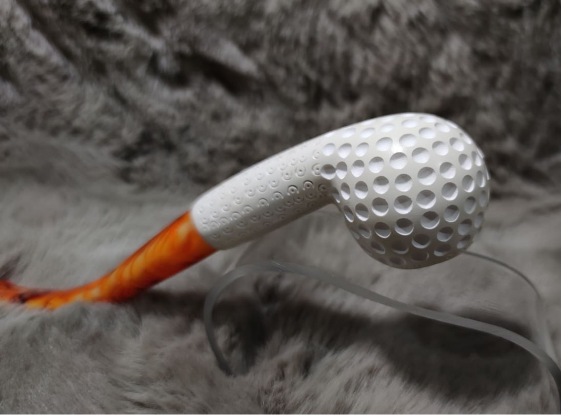 Block Meerschaum Golf Ball Pipe