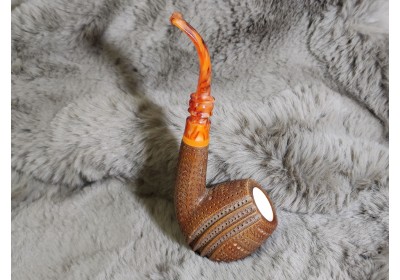 Excellent Dark Brown Meerschaum Pipe