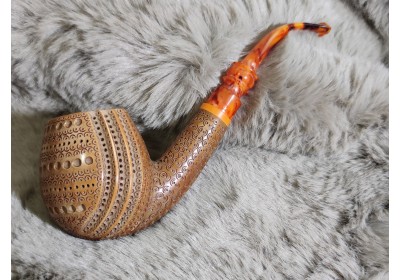 Excellent Dark Brown Meerschaum Pipe