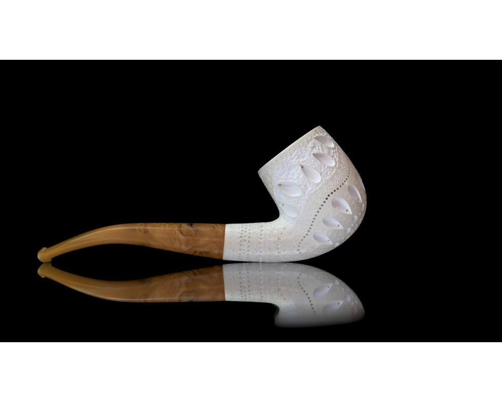 Latticce Block Meerschaum Pipe Latticce Block Meerschaum Pipe
