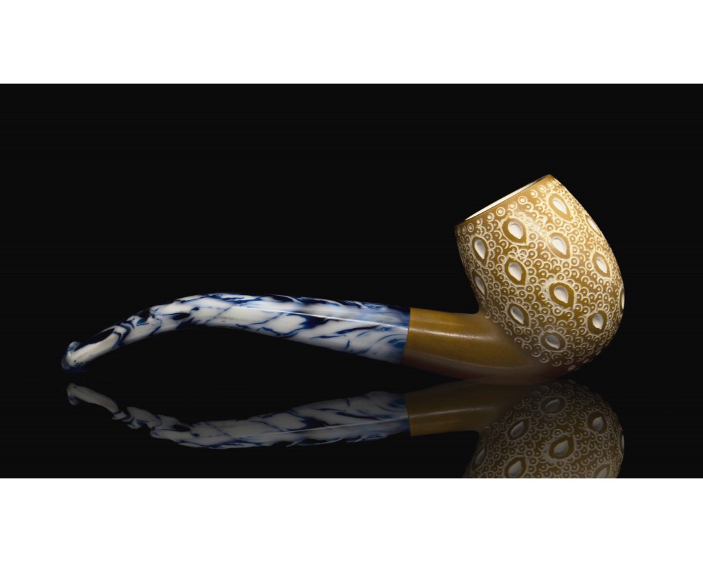 Latticce Calcunite Meerschaum Pipe Latticce Calcunite Meerschaum Pipe