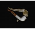Block Meerschaum Rustic  Pipe