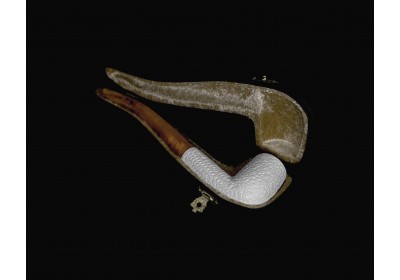Block Meerschaum Rustic  Pipe