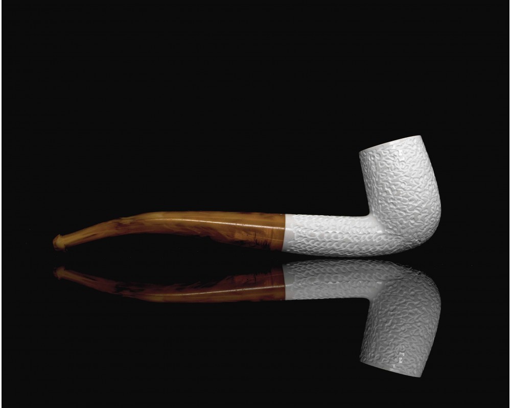 Block Meerschaum Rustic  Pipe