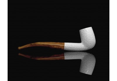 Block Meerschaum Rustic  Pipe