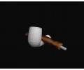 Block Meerschaum Rustic  Pipe