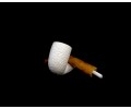 Block Meerschaum Rustic  Pipe