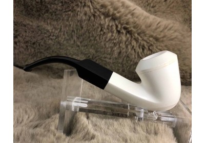 Block Meerschaum Panel Bulldog Pipe