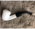 Block Meerschaum Panel Bulldog Pipe