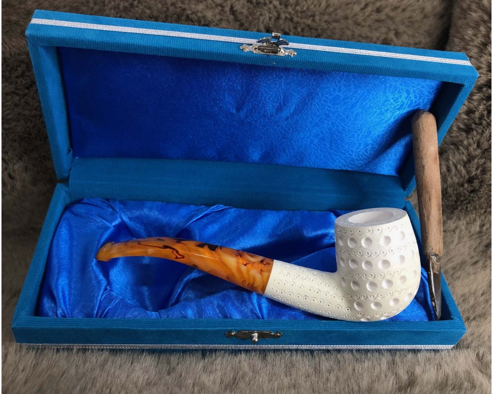 Block Meerschaum Billiard Pipe