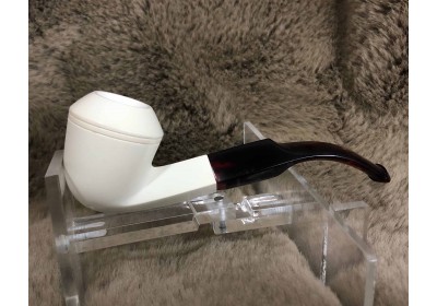 Block Meerschaum Panel Bulldog Pipe