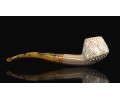 Block Meerschaum Carved Pipe