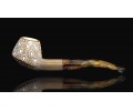 Block Meerschaum Carved Pipe