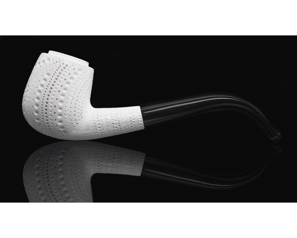 Block Meerschaum Carved Pipe