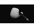 Block Meerschaum Carved Pipe