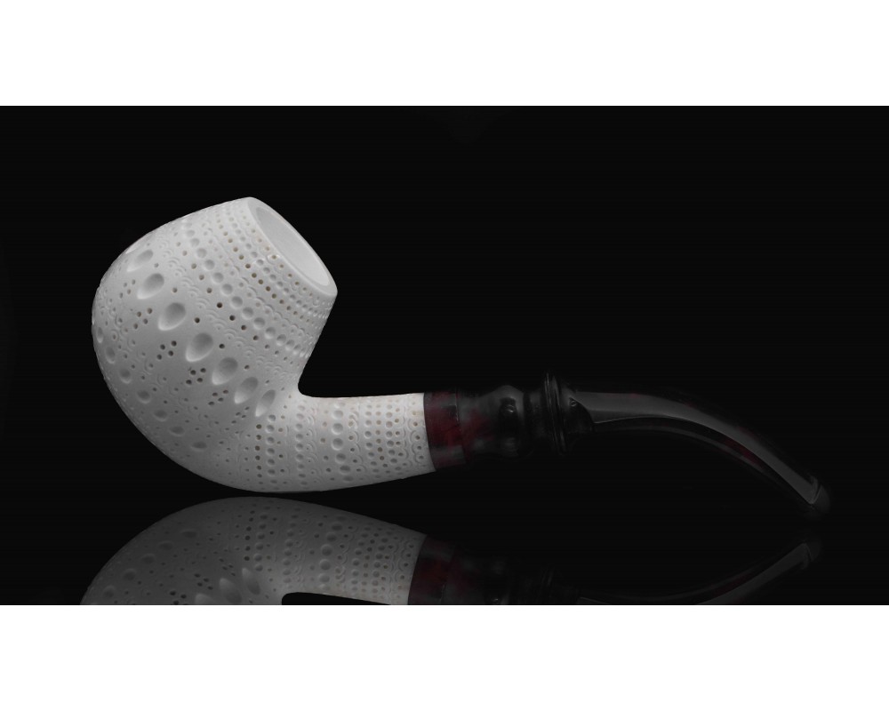 Block Meerschaum Carved Apple Pipe